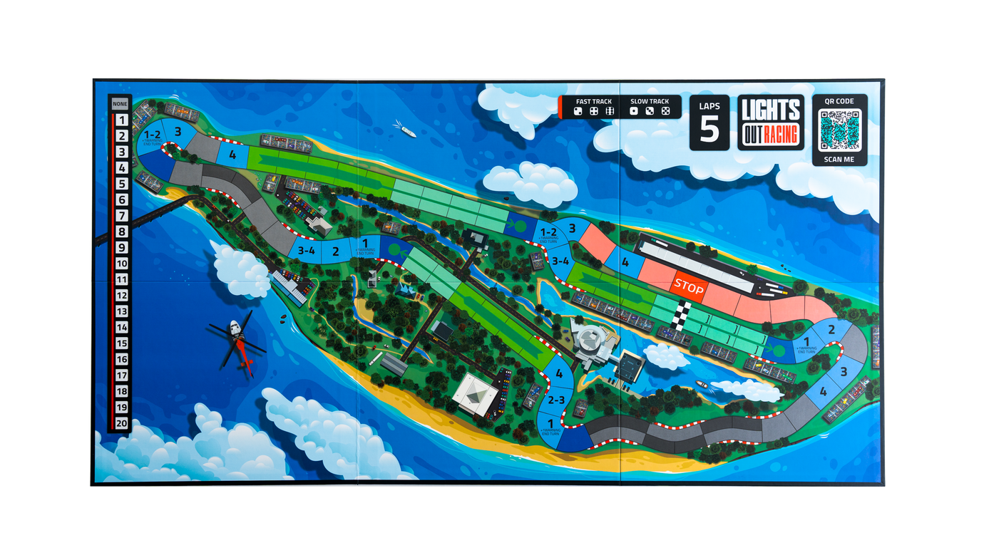 Lights Out Racing | Board Game - Mahtgician Games, LLC | Formula 1 - Formula One - F1 | Canada - Grand Prix Du Canada - Circuit Gilles-Villeneuve