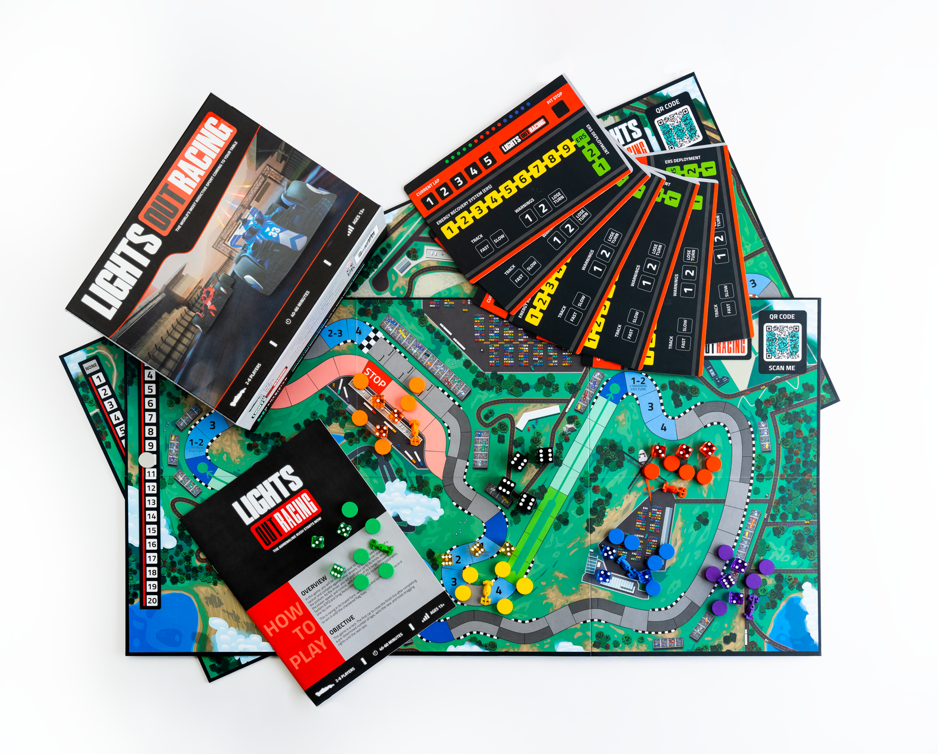 Lights Out Racing | Board Game - Mahtgician Games, LLC | Formula 1 - Formula One - F1